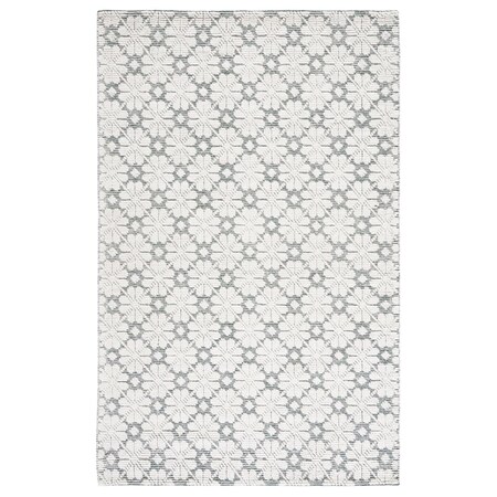 Safavieh 8 x 10 ft. MSR Vermont Hand Woven Rectangle Area Rug, Ivory & Green MSR3503Y-8